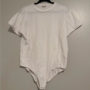 Free People White Bodysuit